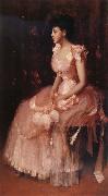 The girl in the pink, William Merritt Chase